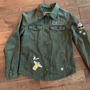 Levi's Women's Military Patch Army Green Jkt. SM